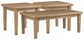 Gerianne Outdoor Coffee Table with 2 End Tables