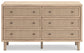 Cielden King Panel Headboard with Dresser and 2 Nightstands