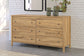 Bermacy Full Platform Bed with Dresser, Chest and Nightstand