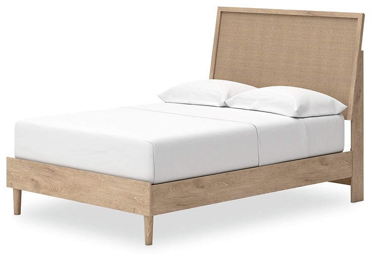 Cielden Full Panel Bed with 2 Nightstands