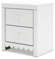 Mollviney Full Panel Storage Bed with Mirrored Dresser and Chest