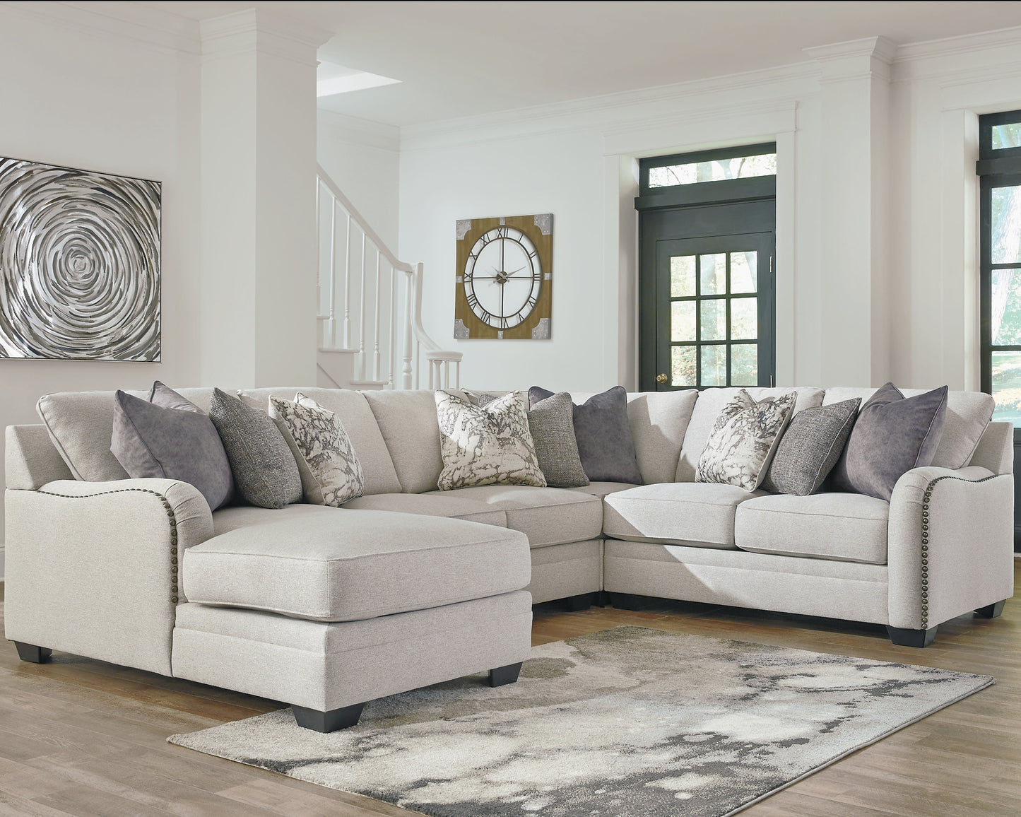 Dellara 4-Piece Sectional with Ottoman